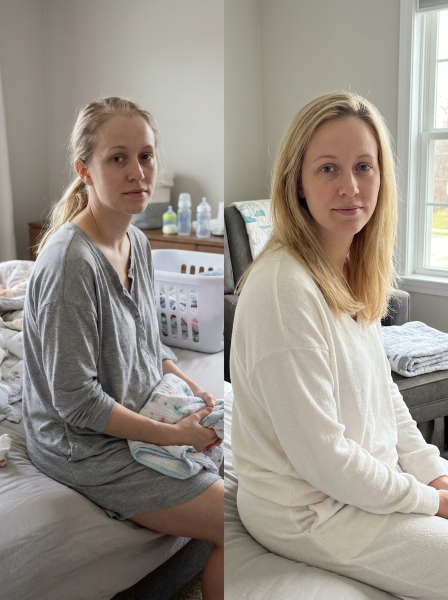 <h2>What postpartum hair recovery actually looks like.</h2>
